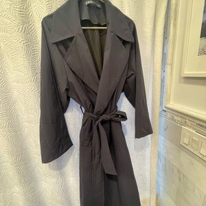 Women's NAVY Zara Trench Coat